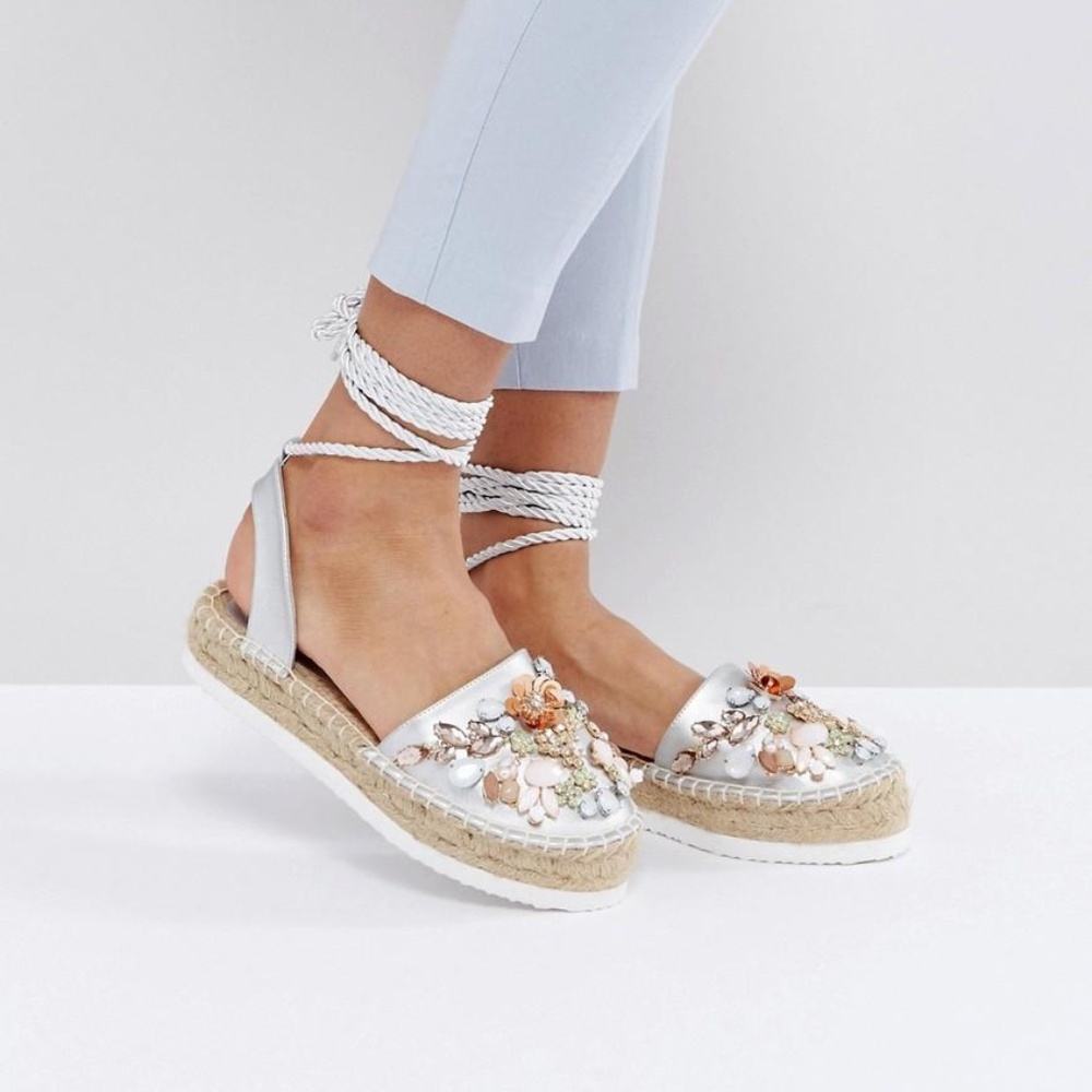 ASOS Jersey City Embellished Sandals